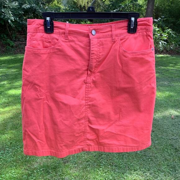 Croft & Barrow classic fit coral skort with pockets - Picture 1 of 6